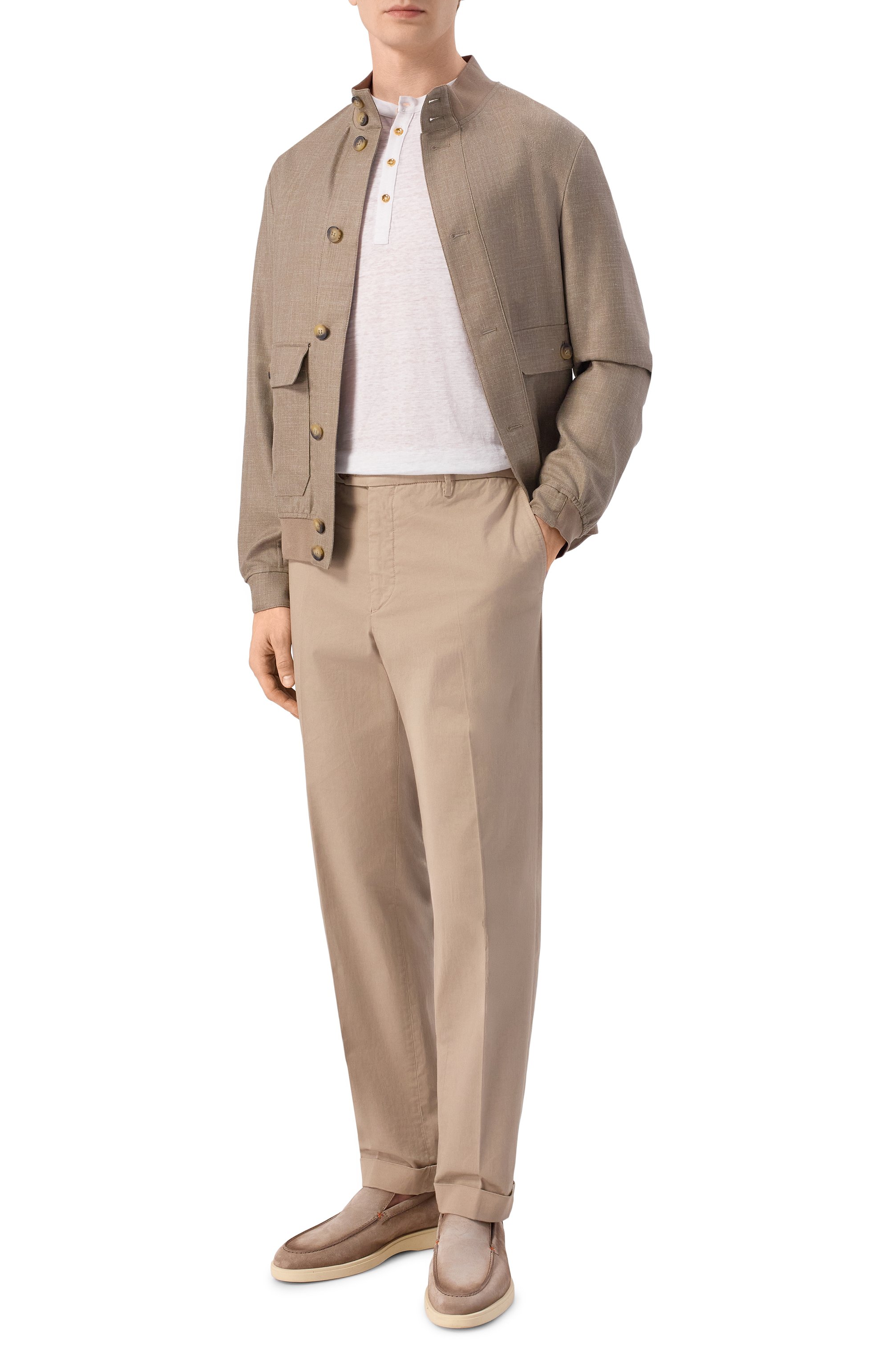 Льняной лонгслив-хенли STEFANO RICCI, арт. K919510S4B/T26205, фото 2