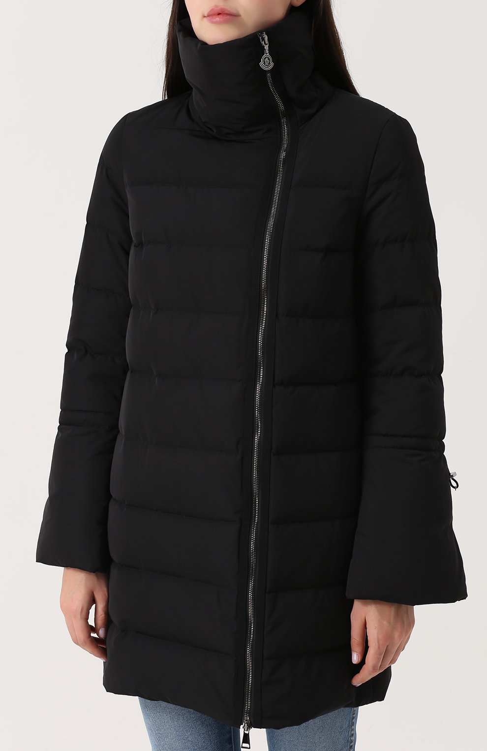 Стеганый пуховик с косой молнией MONCLER, арт. C2-093-49976-00-54543, фото 3