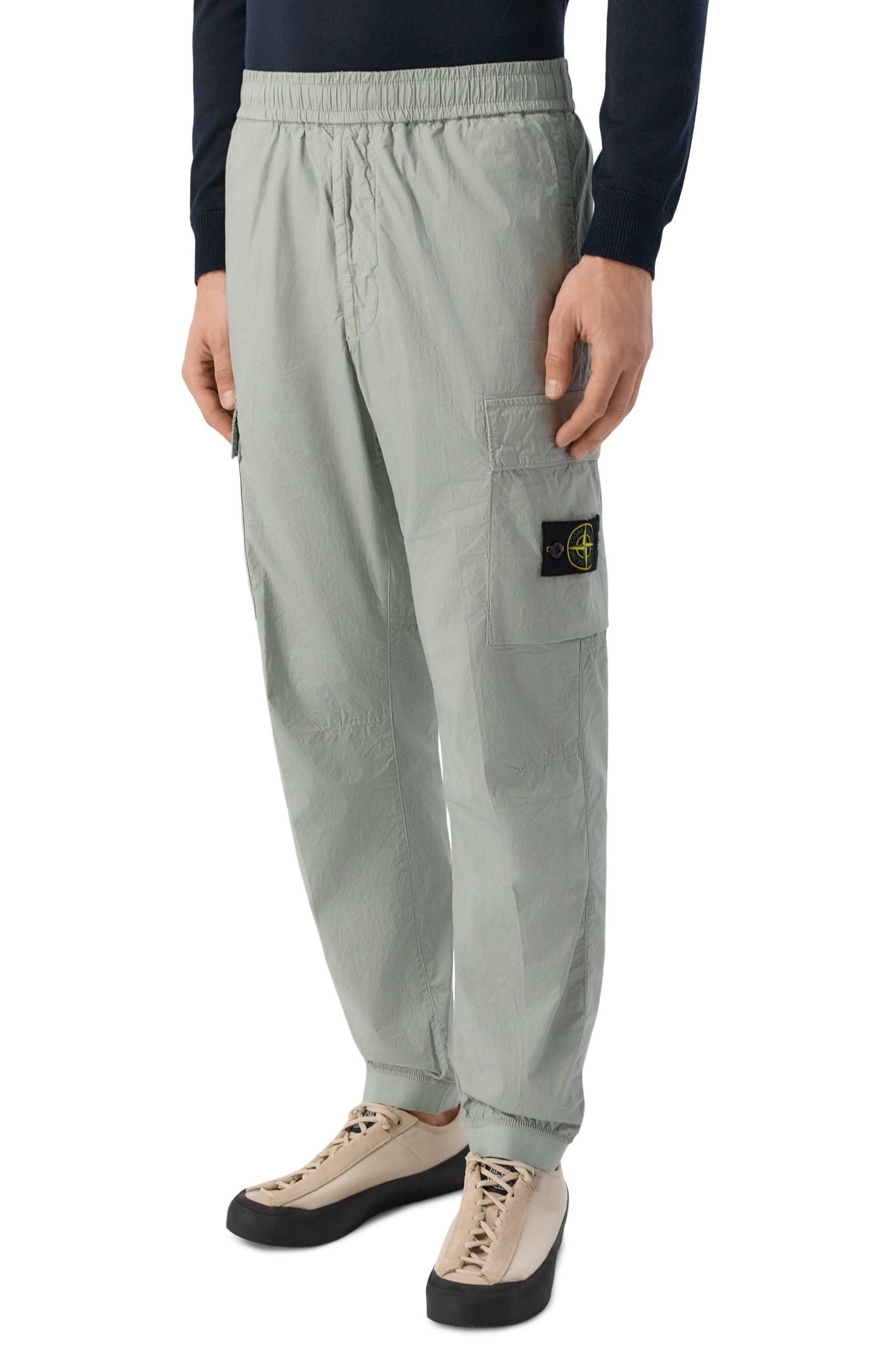 Хлопковые джоггеры STONE ISLAND, арт. L1S153100031/S0003, фото 3