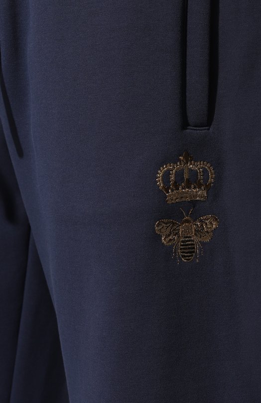 Хлопковые шорты Dolce & Gabbana GVF8AZ/HU7H9 Синий  GVF8AZ/HU7H9 Фото 5