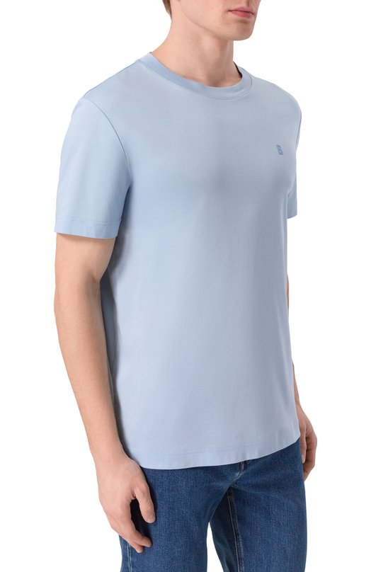 Хлопковая футболка Bogner 58199178 Голубой  58199178 Фото 3