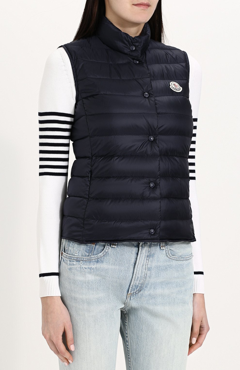 Стеганый пуховый жилет с воротником-стойкой MONCLER, арт. D1-093-48303-99-53048, фото 3