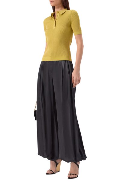 Женский поло из хлопка и шерсти NINA RICCI, арт. 26PMPU016/ML0600