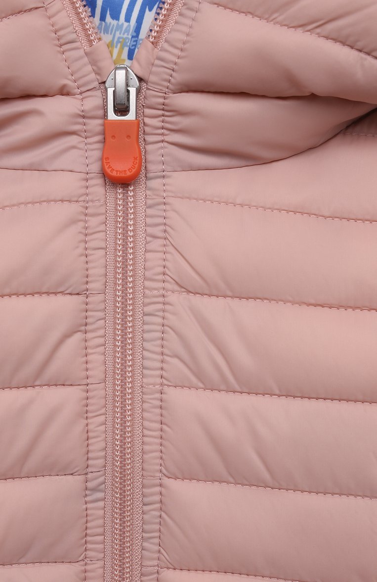 Детская утепленная куртка SAVE THE DUCK светло-розового цвета, арт. J32310G/BETH/GIPI16/4-8 | Фото 3 (Рукава: Длинные; Кросс-КТ: Утепленный; Региональные ограничения белый список (Axapta Mercury): Не проставлено; Материал внешний: Синтетический материал; Материал сплава: Проставлено; Нос: Не проставлено; Материал подклада: Синтетический материал; Драгоценные камни: Проставлено)