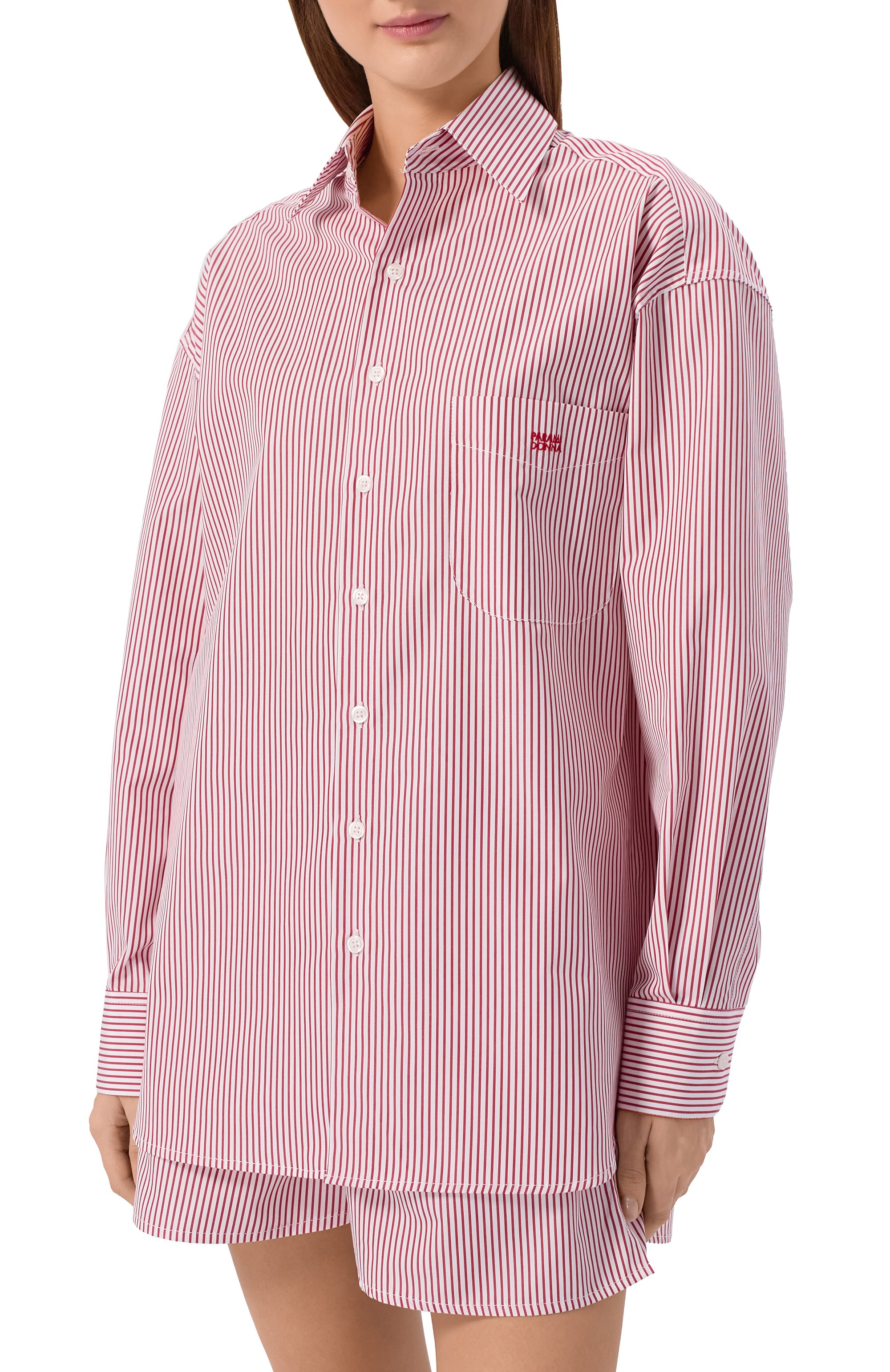 Хлопковая рубашка PARAMIDONNA, арт. CR26VSSB-1, фото 3