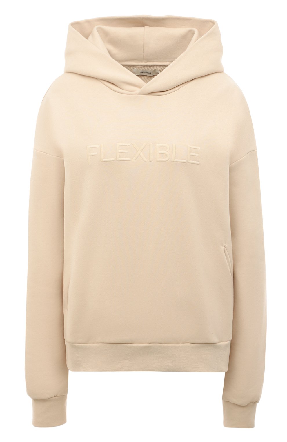 Хлопковое худи PANGAIA бежевого цвета по цене 15820 руб., арт. 365 Flexible Hoodie, фото 1 Хлопковое худи PANGAIA, арт. 365 Flexible Hoodie, фото 1