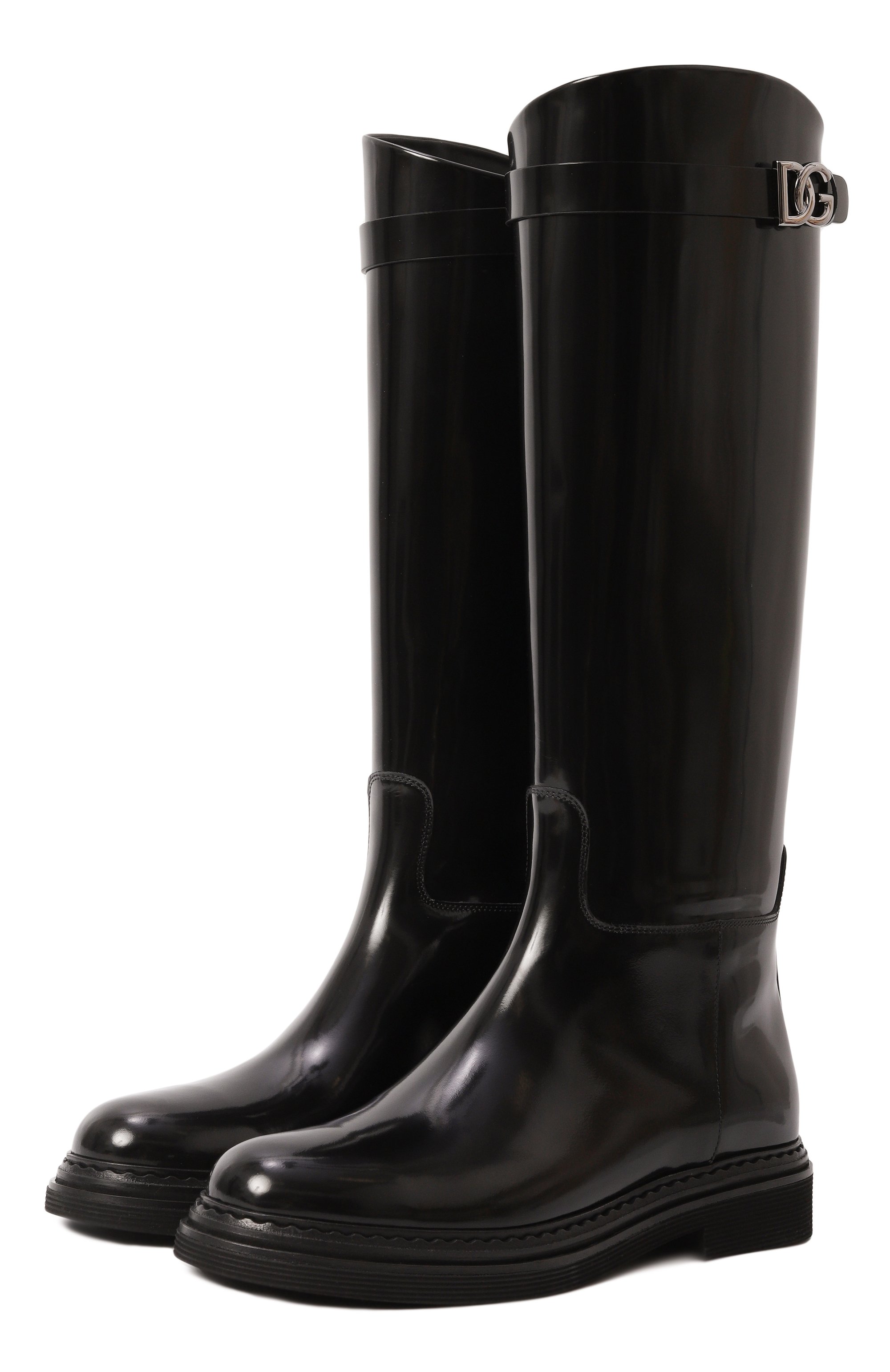 Кожаные сапоги day classic DOLCE & GABBANA, арт. CU1141/A5185, фото 1