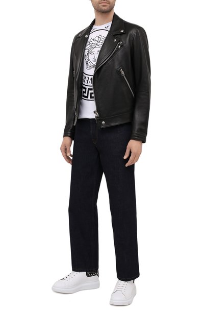 Кожаные кеды oversized ALEXANDER MCQUEEN, арт. 662643/WHTQQ, фото 2