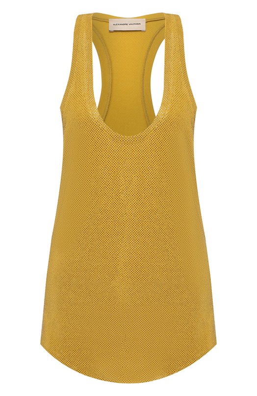 

Хлопковый топ Alexandre Vauthier, Золотой