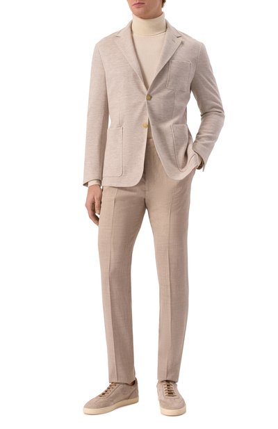 Пиджак из шерсти и хлопка CANALI, арт. J0147/JI02710, фото 3