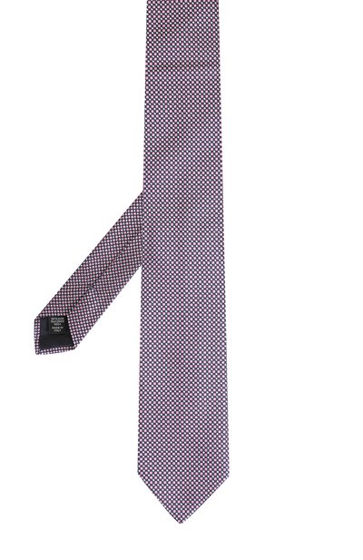 Шелковый галстук с узором ZEGNA розового цвета по цене 17950 руб., арт. Z9D051L8, фото 2 Шелковый галстук с узором ZEGNA, арт. Z9D051L8, фото 2
