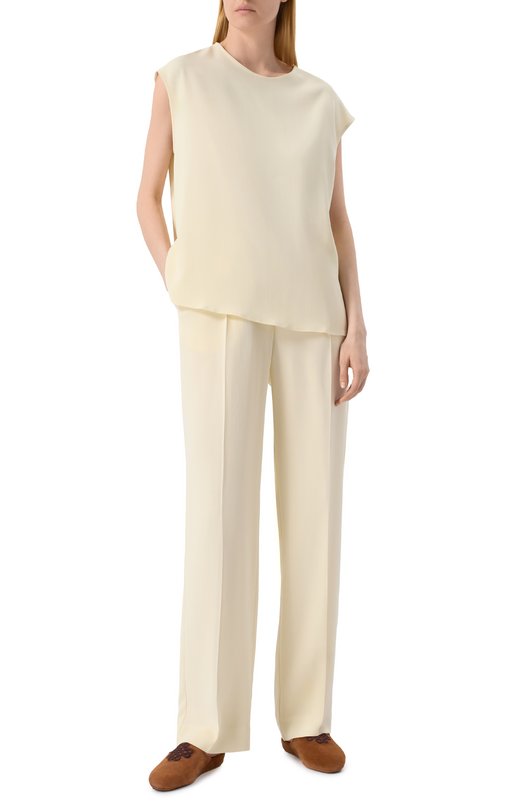 Топ из вискозы ASCENO C0RE_T034F25 Кремовый  C0RE_T034F25 Фото 2