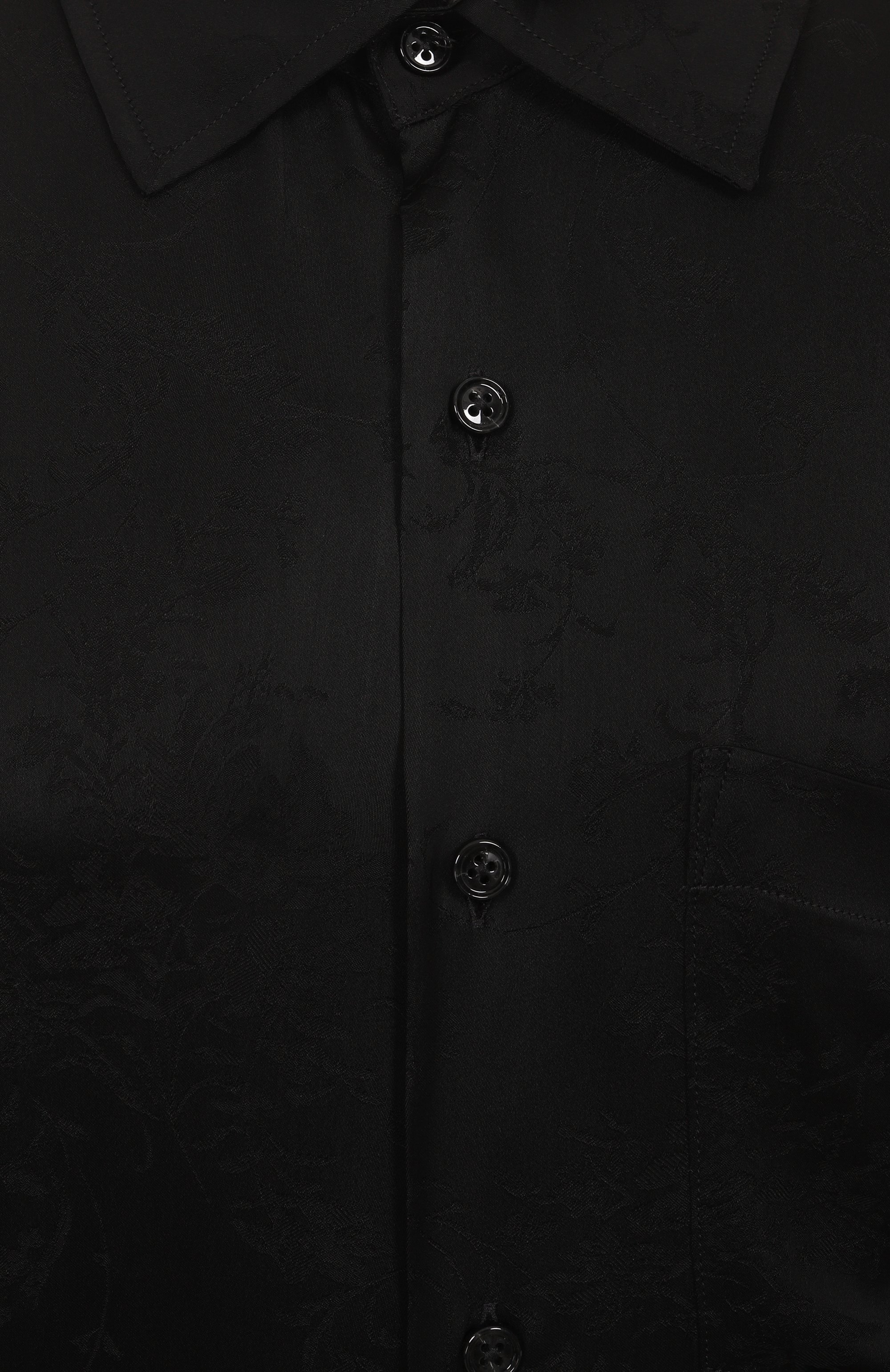 Рубашка из вискозы и шелка ANN DEMEULEMEESTER, арт. B0011748/FA611, фото 6