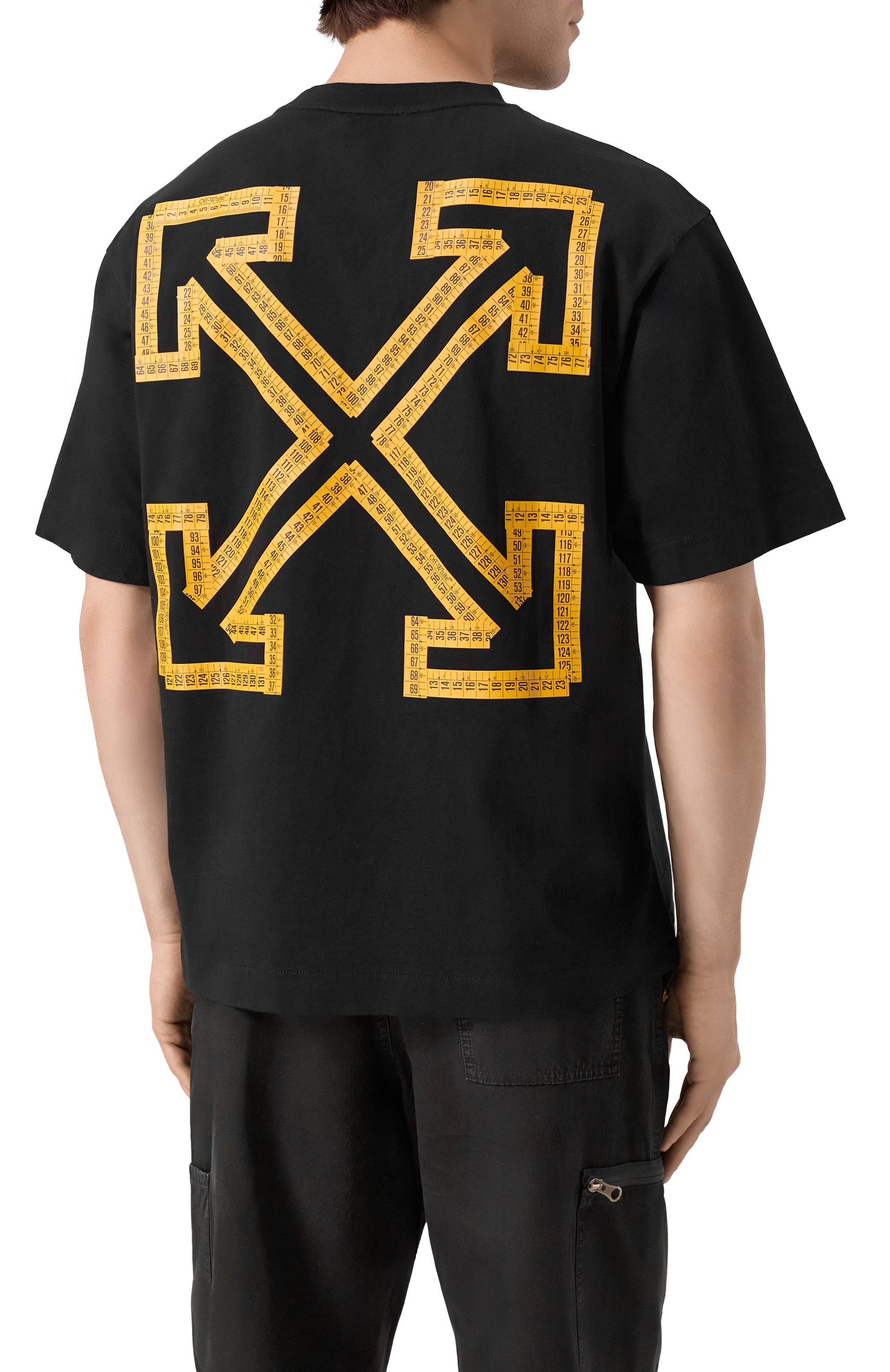 Хлопковая футболка OFF-WHITE, арт. 0MAA120S25JER00D, фото 4