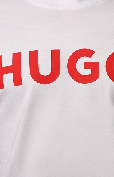 Хлопковая футболка HUGO, арт. 50467556, фото 5