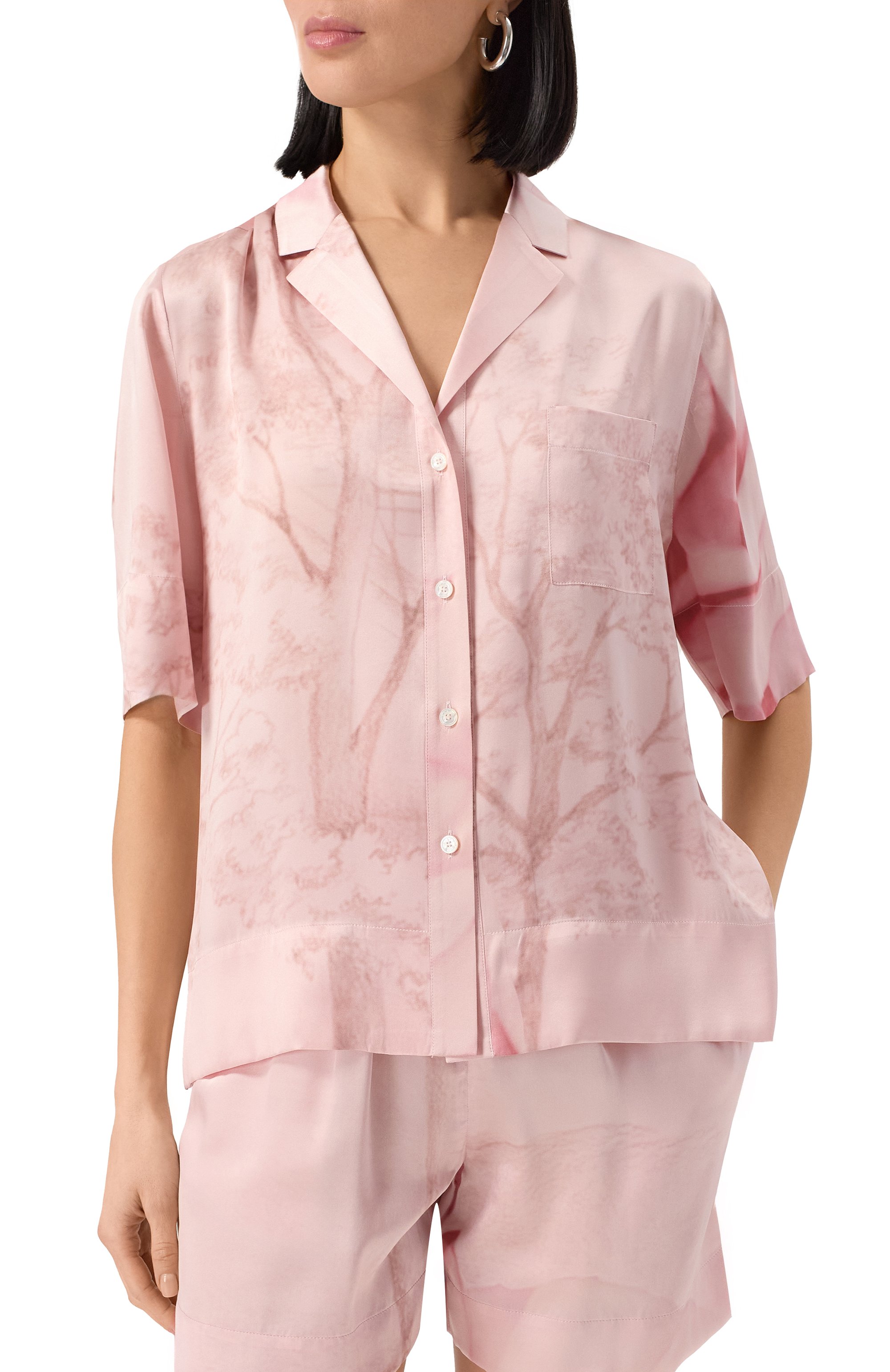 Шелковая блузка KITON, арт. D58459K0926E11, фото 3