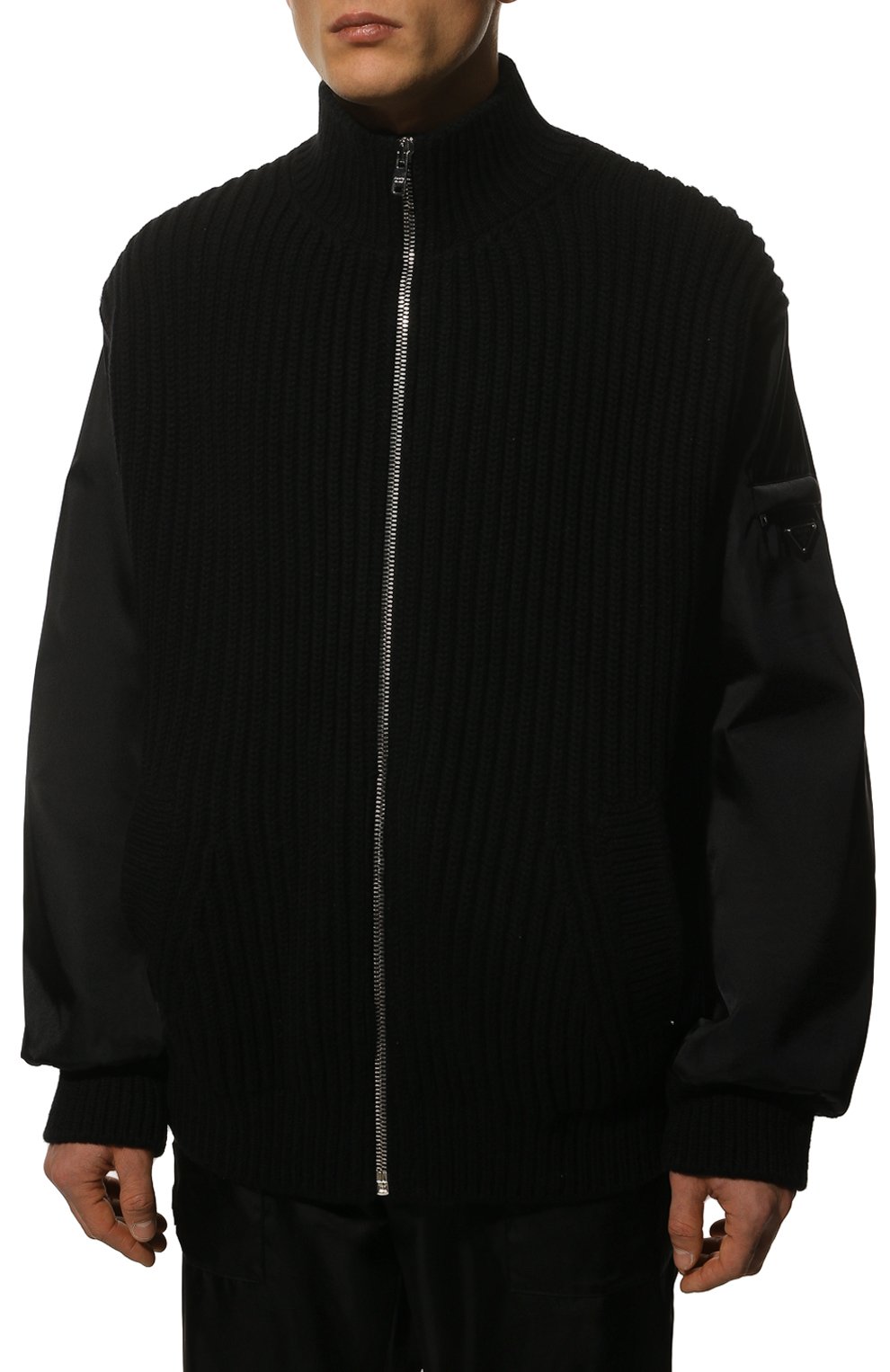 Кашемировый кардиган PRADA, арт. UMG128-10F6-F0002-212, фото 3