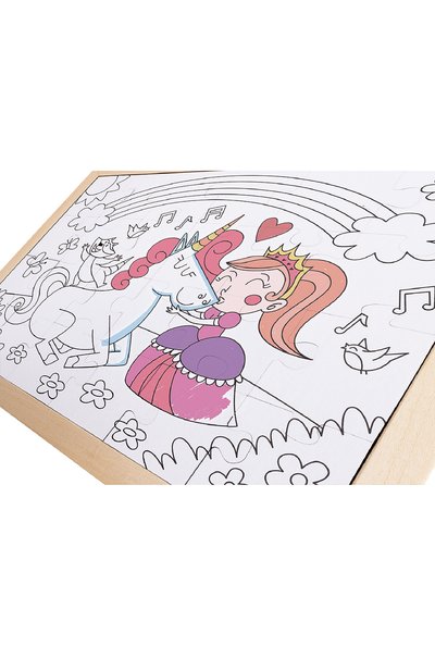 Пазл-раскраска единорог и принцесса HAPE разноцветного цвета по цене 2610 руб., арт. E1642_HP, фото 3 Пазл-раскраска единорог и принцесса HAPE, арт. E1642_HP, фото 3