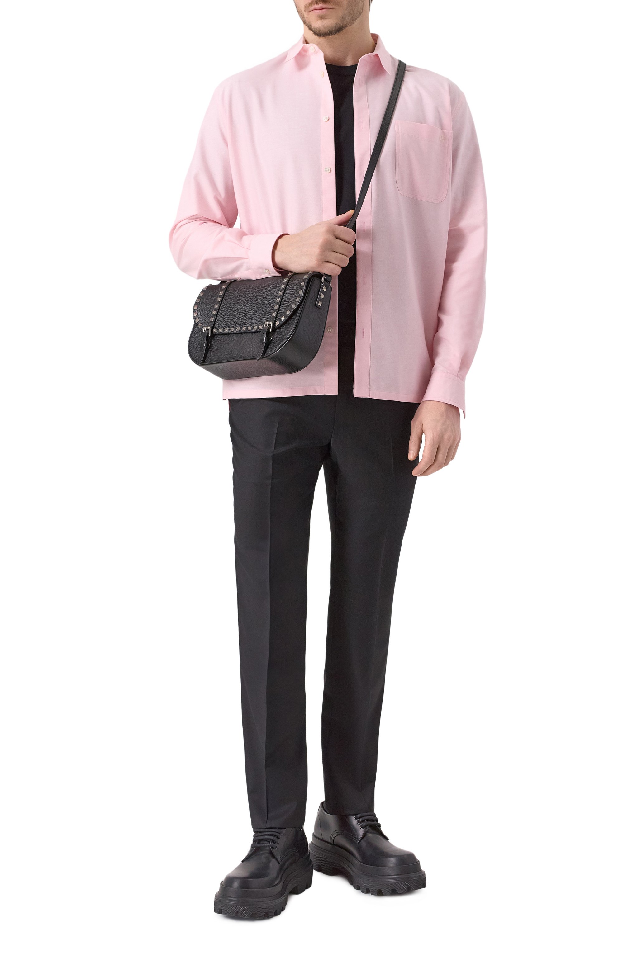 Хлопковая рубашка VALENTINO, арт. 6V3ABQ60AMU, фото 2