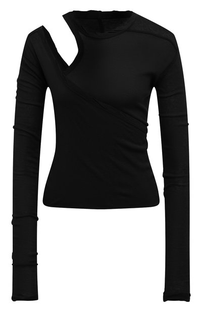 Хлопковый лонгслив RICK OWENS, арт. RP01B4209/MR, фото 1