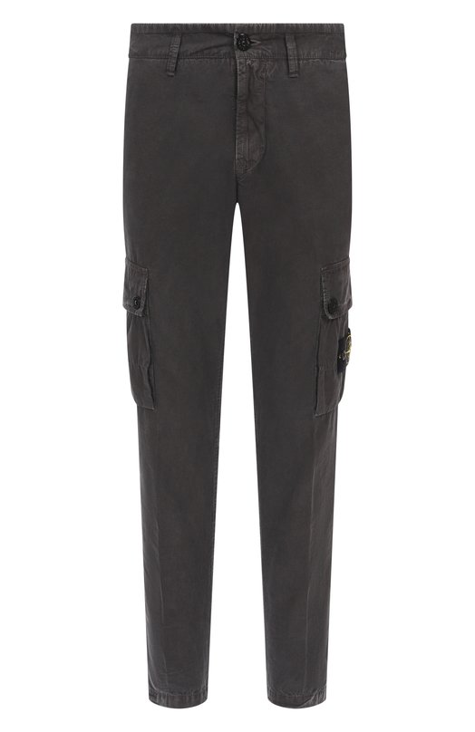 Хлопковые брюки-карго Stone Island K1S153100303/S00WA Серый K1S153100303/S00WA