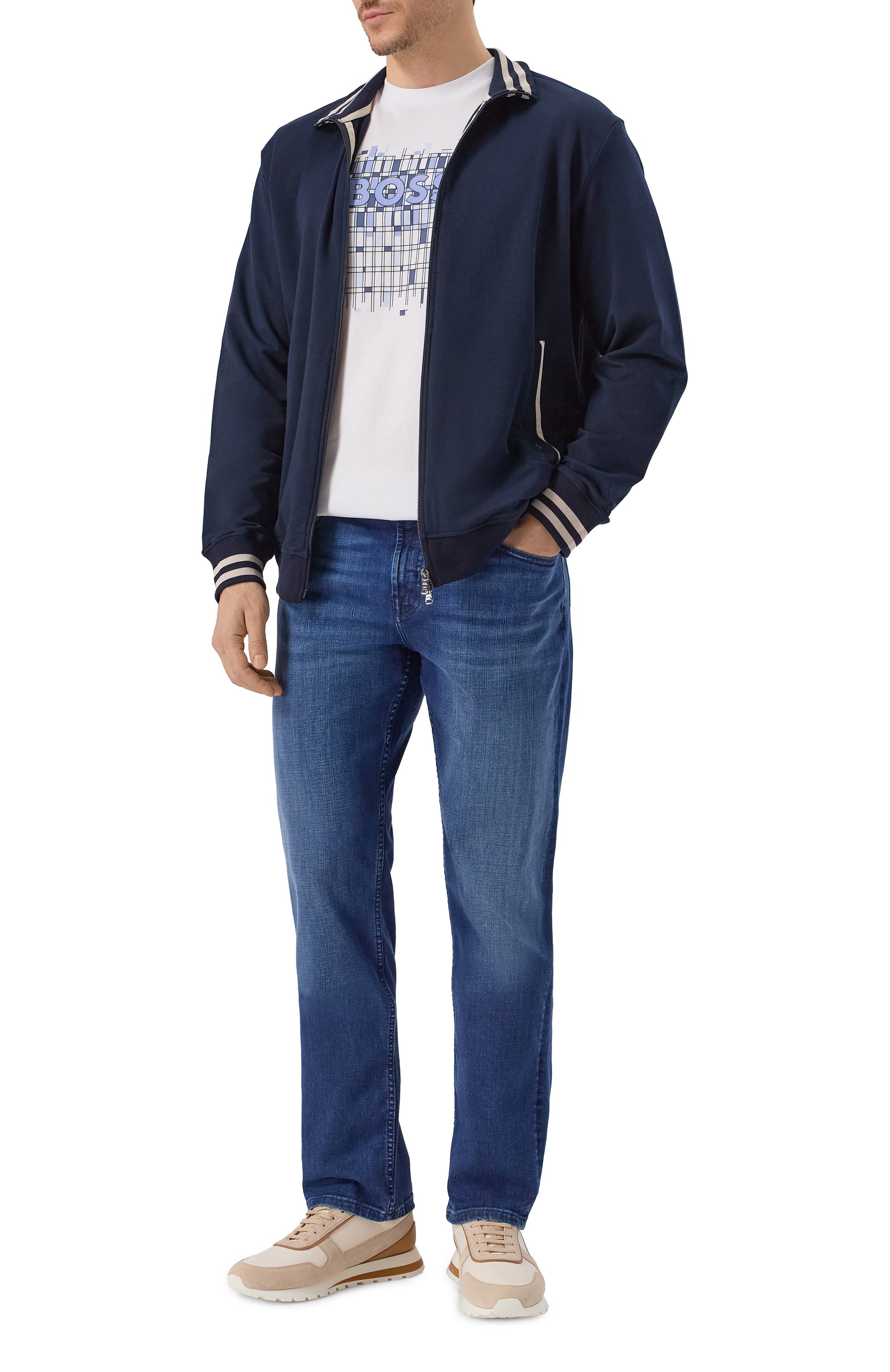 Джинсы slimmy 7 FOR ALL MANKIND темно-синего цвета по цене 29150 руб., арт. 7TC40C42-1VS, фото 2 Джинсы slimmy 7 FOR ALL MANKIND, арт. 7TC40C42-1VS, фото 2