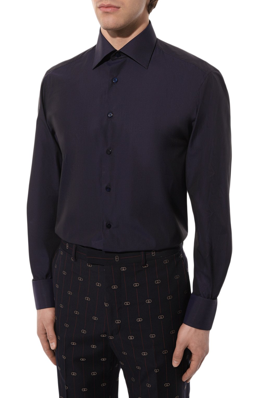 Хлопковая сорочка STEFANO RICCI, арт. MC003678/R122B, фото 4