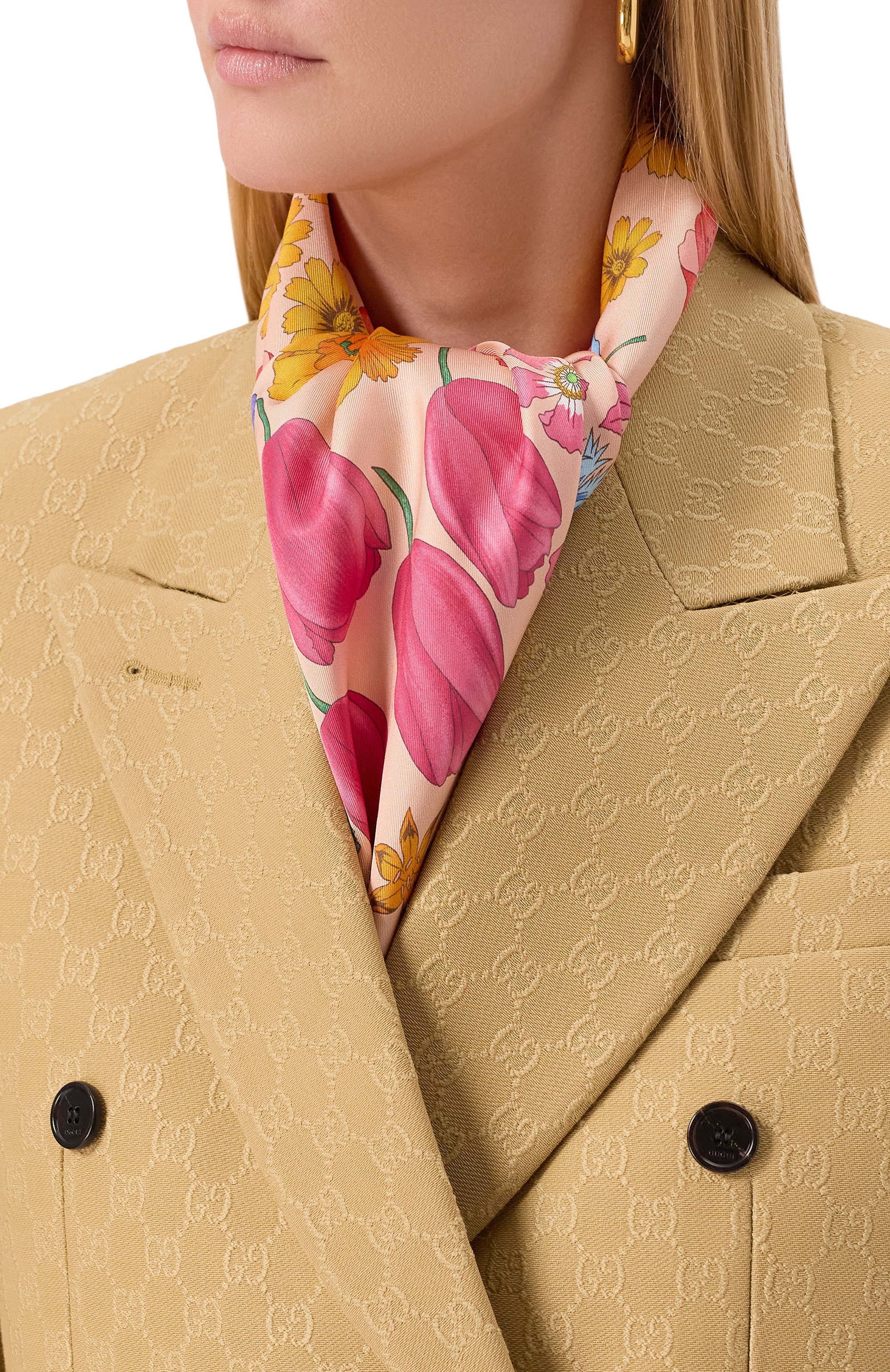 Шелковый платок GUCCI, арт. 786258/3G001, фото 2