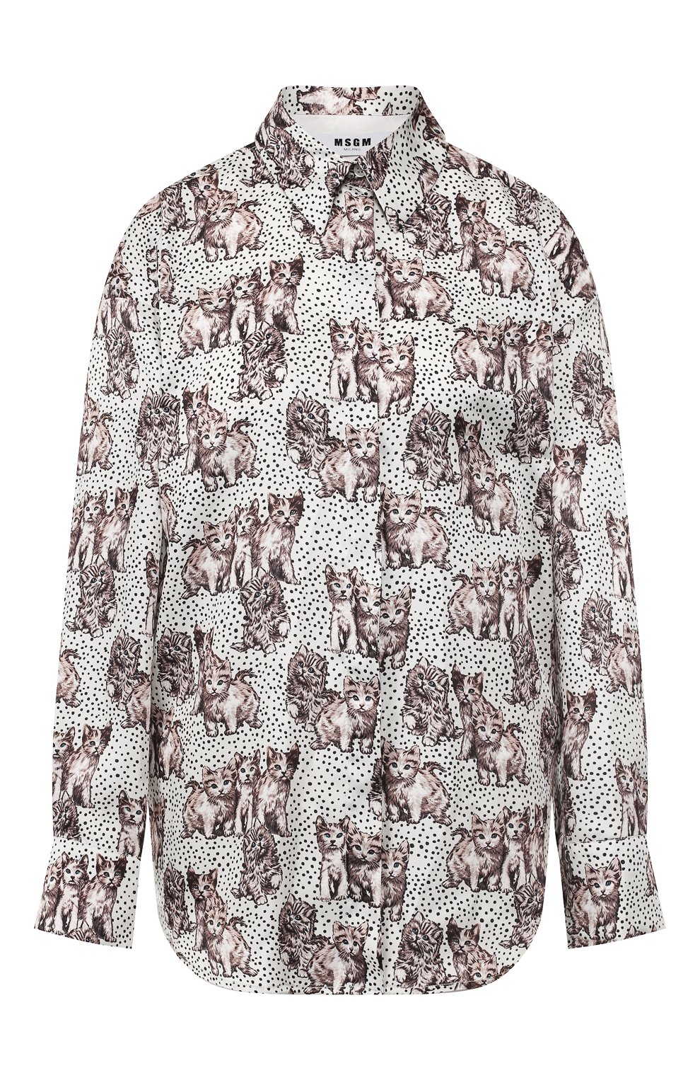 Рубашка с принтом MSGM, арт. 2741MDE10B 195651, фото 1