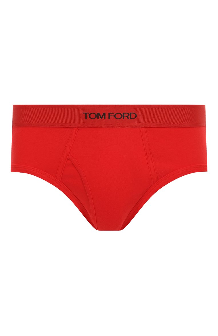 Мужские хлопковые брифы TOM FORD красного цвета, арт. T4LC1/204 | Фото 1 (Автоматизация состава: Проставлено; Нос: Не проставлено; Материал внешний: Хлопок; Мужское Кросс-КТ: Трусы; Трусы М: Брифы; Кросс-КТ: бельё)