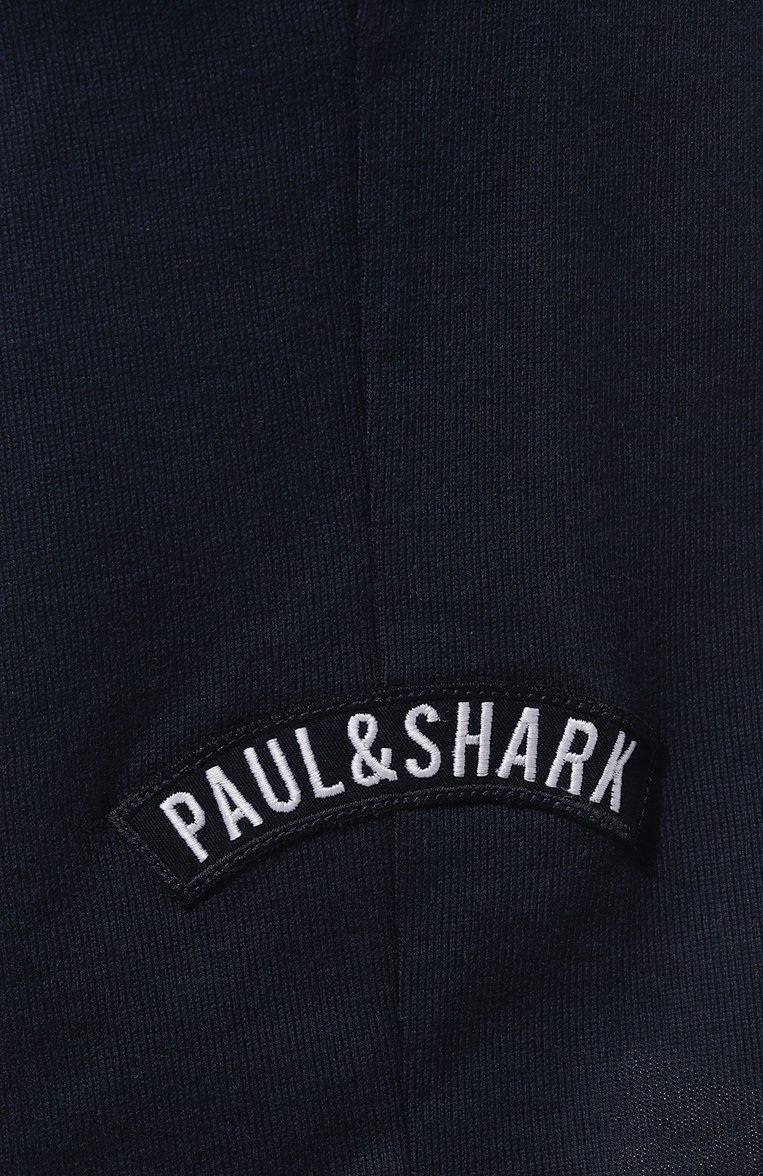 Мужские хлопковые шорты PAUL&SHARK темно-синего цвета, арт. 24411895/3XL-6XL | Фото 5 (Материал сплава: Проставлено; Материал внешний: Хлопок; Длина Шорты М: Ниже колена; Драгоценные камни: Проставлено; Случай: Повседневный; Принт: Без принта; Стили: Спорт-шик)