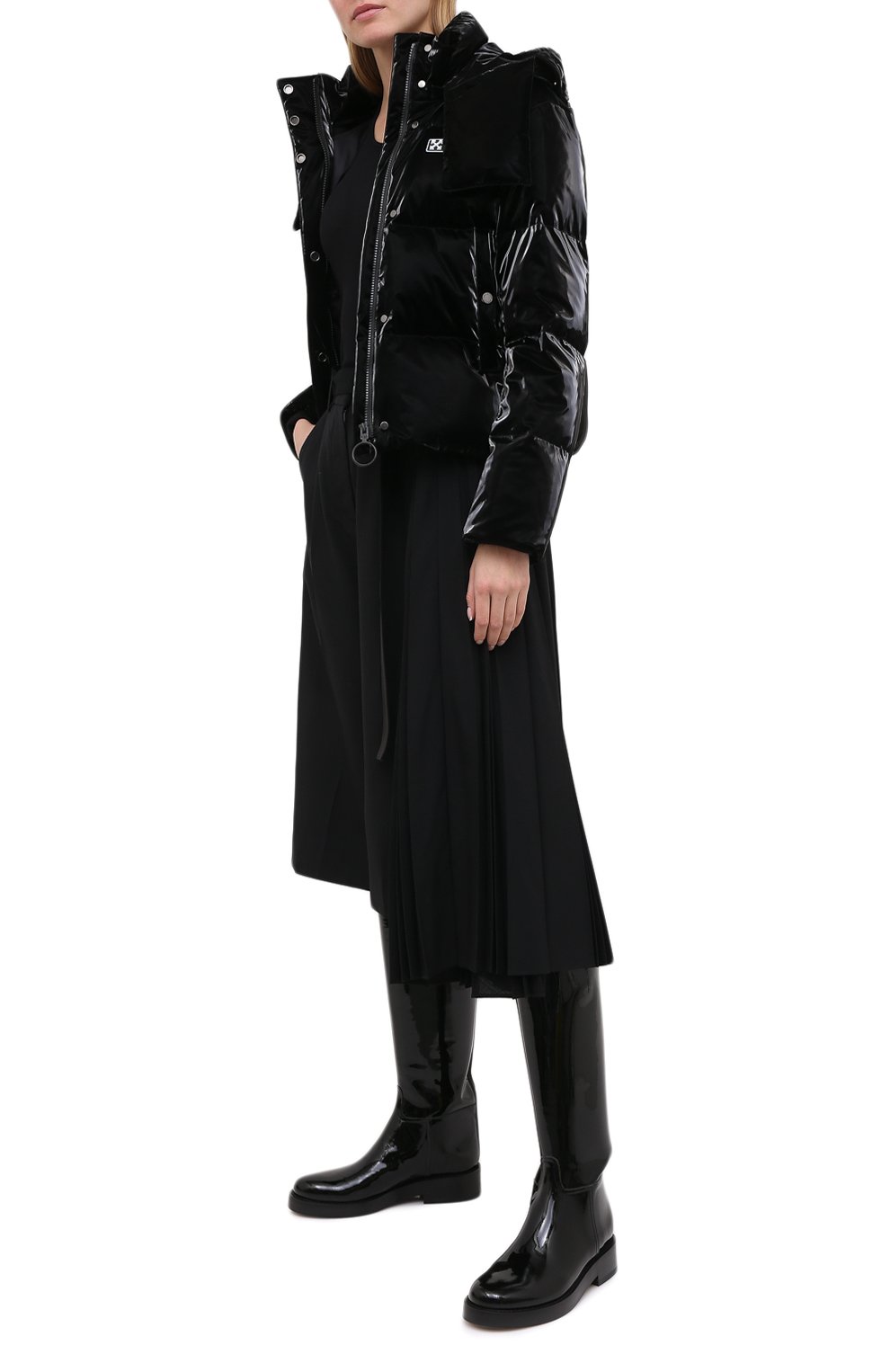 Пуховая куртка OFF-WHITE черного цвета по цене 128000 руб., арт. 0WEA213F20FAB0011000, фото 2 Пуховая куртка OFF-WHITE, арт. 0WEA213F20FAB0011000, фото 2