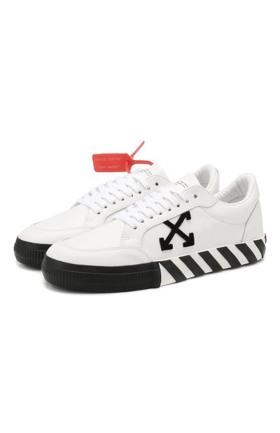 Кожаные кеды vulcanized OFF-WHITE, арт. 0MIA085F19D680010110, фото 1