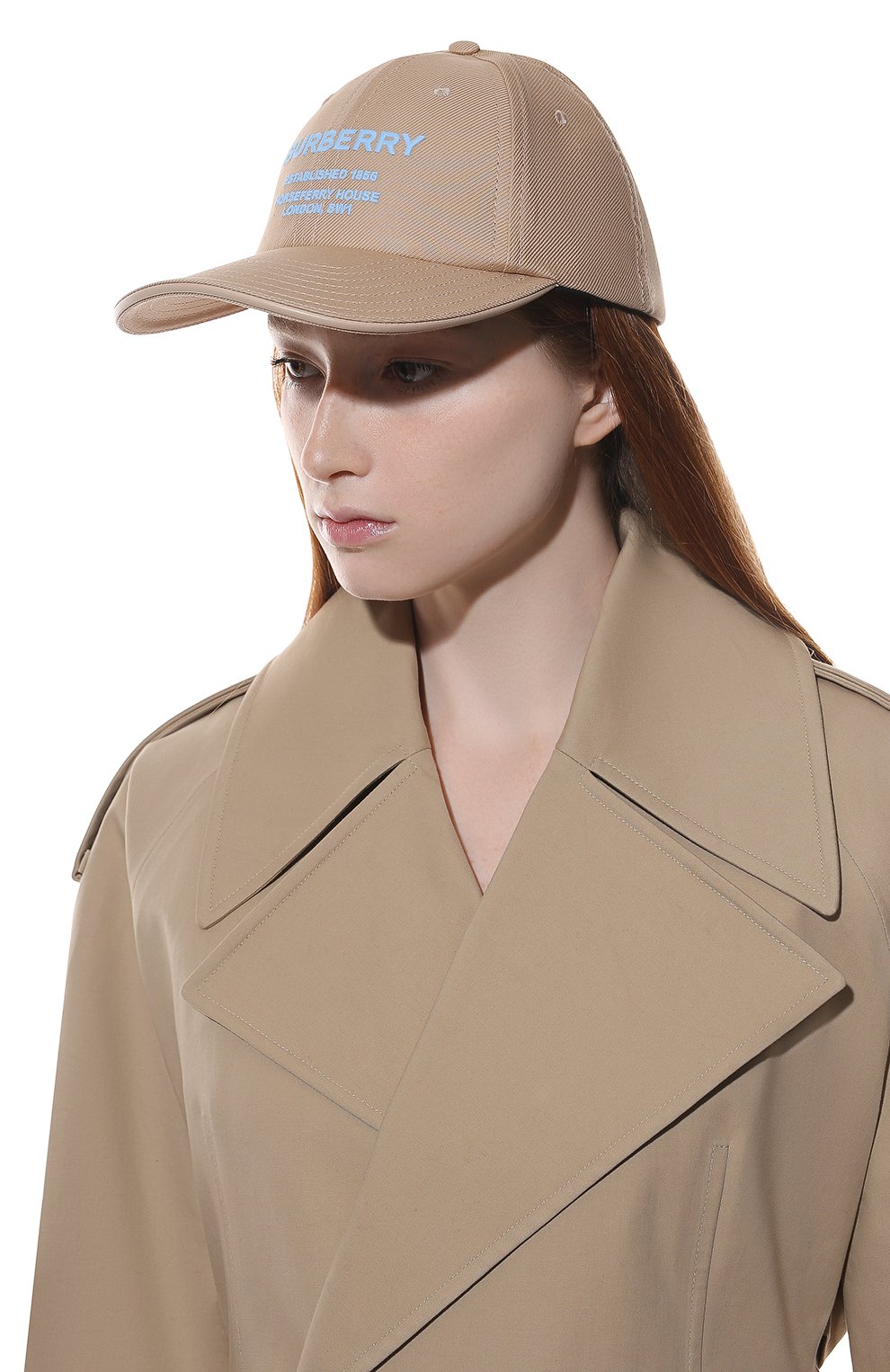 Хлопковая бейсболка BURBERRY, арт. 8048729, фото 2