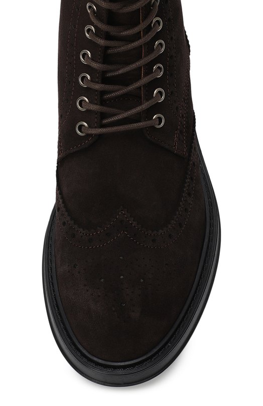 Замшевые ботинки Bruno Magli Коричневый, фото 4