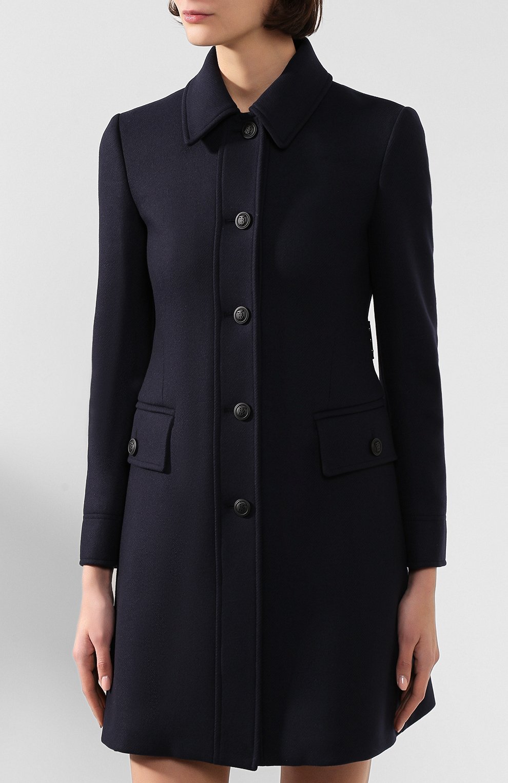 Пальто angus BURBERRY синего цвета по цене 230500 руб., арт. 8014323, фото 3 Пальто angus BURBERRY, арт. 8014323, фото 3
