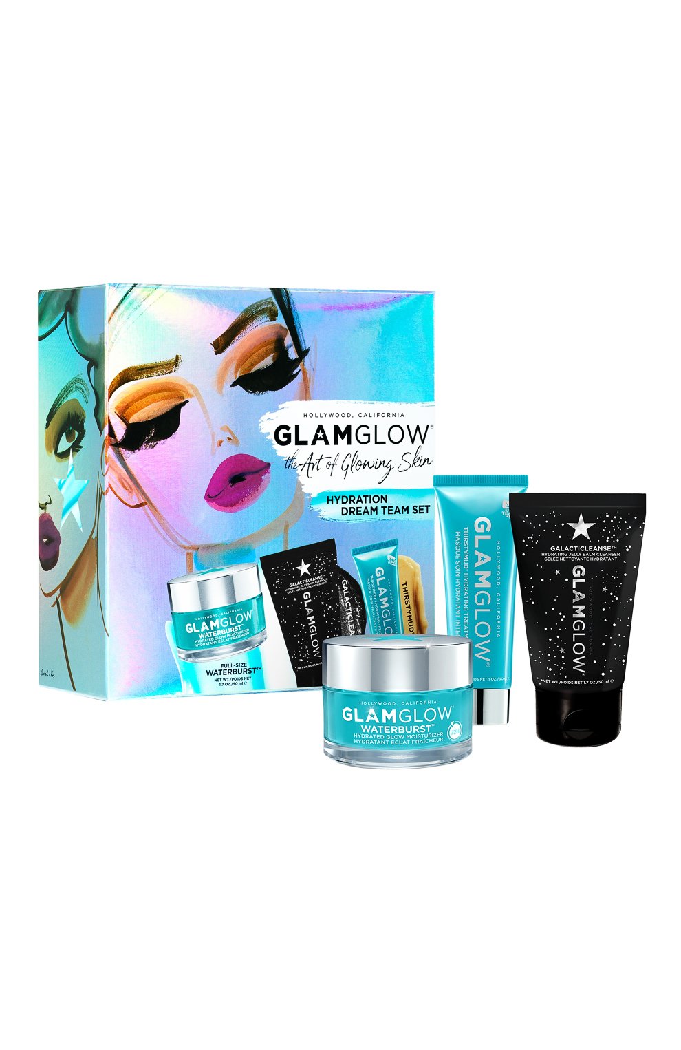 Набор thirstymud hydration set – you had me at hydration GLAMGLOW бесцветного цвета по цене 3680 руб., арт. 889809007133, фото 1 Набор thirstymud hydration set – you had me at hydration GLAMGLOW, арт. 889809007133, фото 1