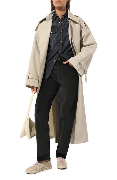 Вельветовые брюки JACOB COHEN темно-зеленого цвета по цене 41200 руб., арт. V Q 019 20 S 4214/T89, фото 2 Вельветовые брюки JACOB COHEN, арт. V Q 019 20 S 4214/T89, фото 2