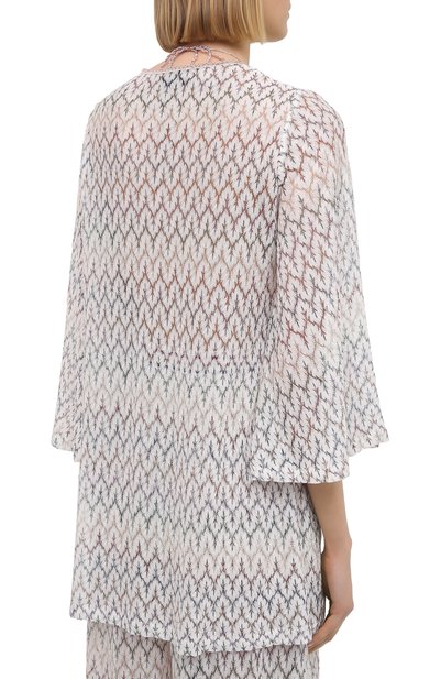Туника из вискозы MISSONI белого цвета по цене 66300 руб., арт. MMQ00016/BR00C6, фото 4 Туника из вискозы MISSONI, арт. MMQ00016/BR00C6, фото 4