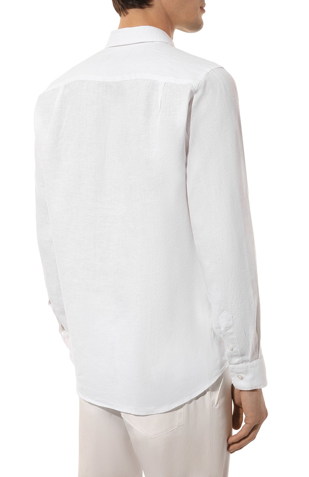 Льняная рубашка VILEBREQUIN белого цвета по цене 35100 руб., арт. CRSU3U00/010, фото 4 Льняная рубашка VILEBREQUIN, арт. CRSU3U00/010, фото 4