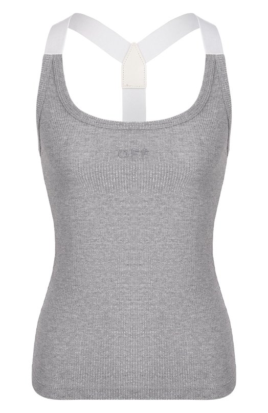 Майка из вискозы Off-White 0WAD25SS25JER0027272 Серый 0WAD25SS25JER0027272