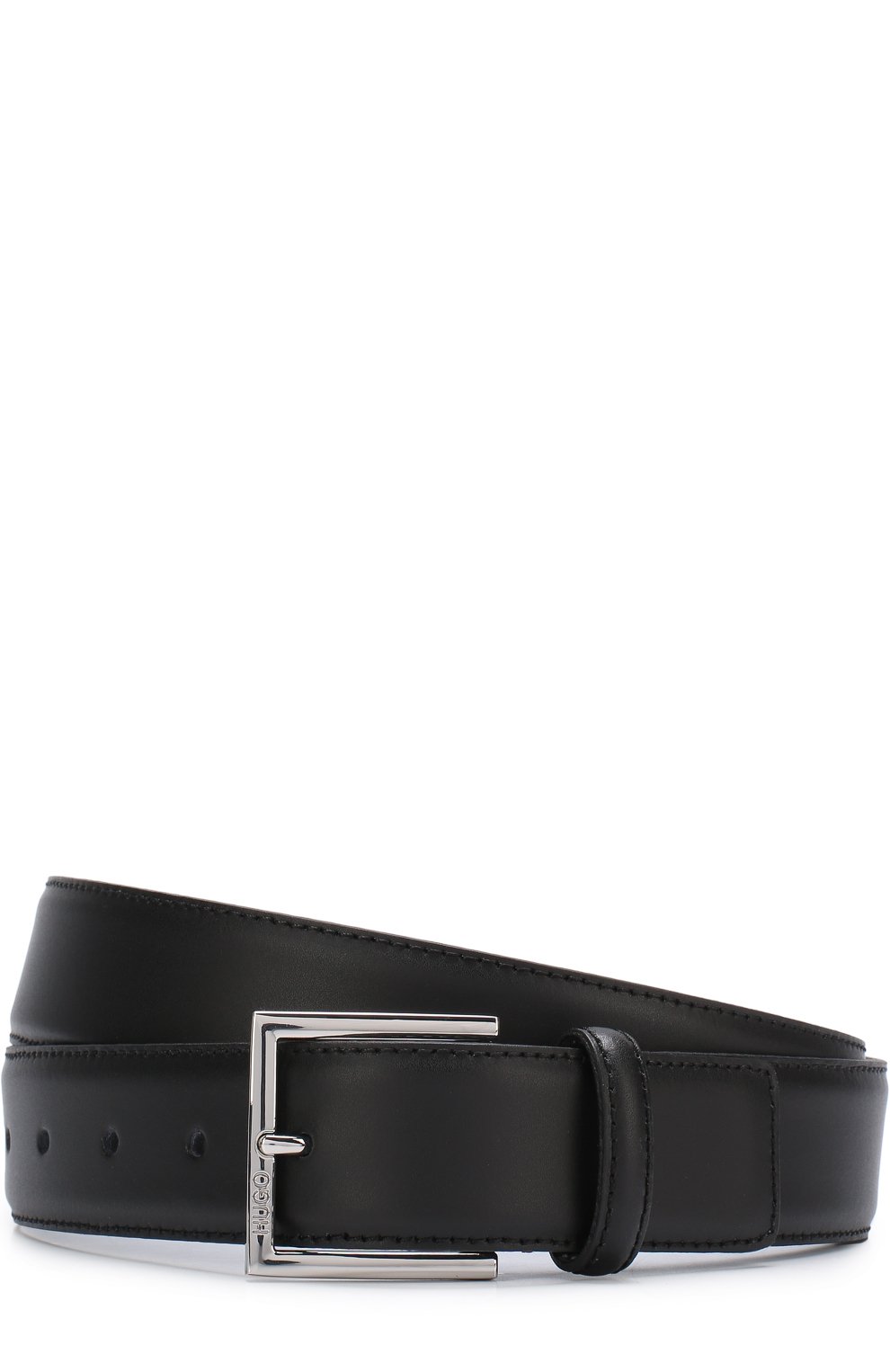 Кожаный ремень с металлической пряжкой HUGO, арт. 50385732, фото 1