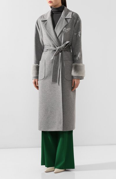 Пальто из смеси шерсти и кашемира SEVEN LAB, арт. CL19-m001grey, фото 3