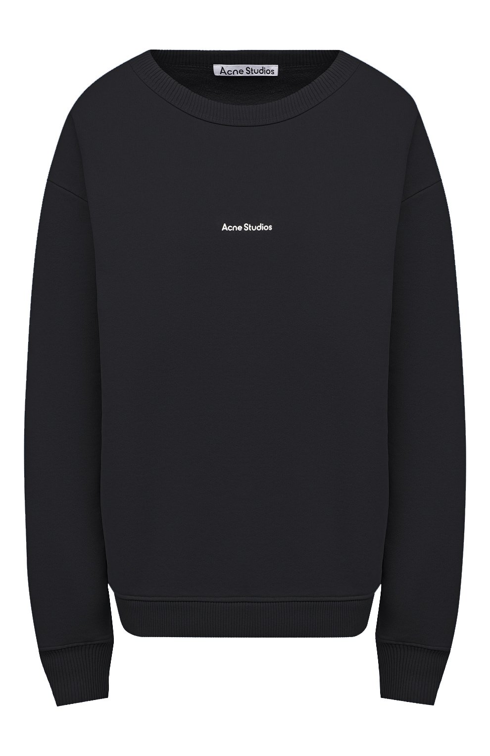 Хлопковый свитшот ACNE STUDIOS черного цвета по цене 45600 руб., арт. AI0067, фото 1 Хлопковый свитшот ACNE STUDIOS, арт. AI0067, фото 1