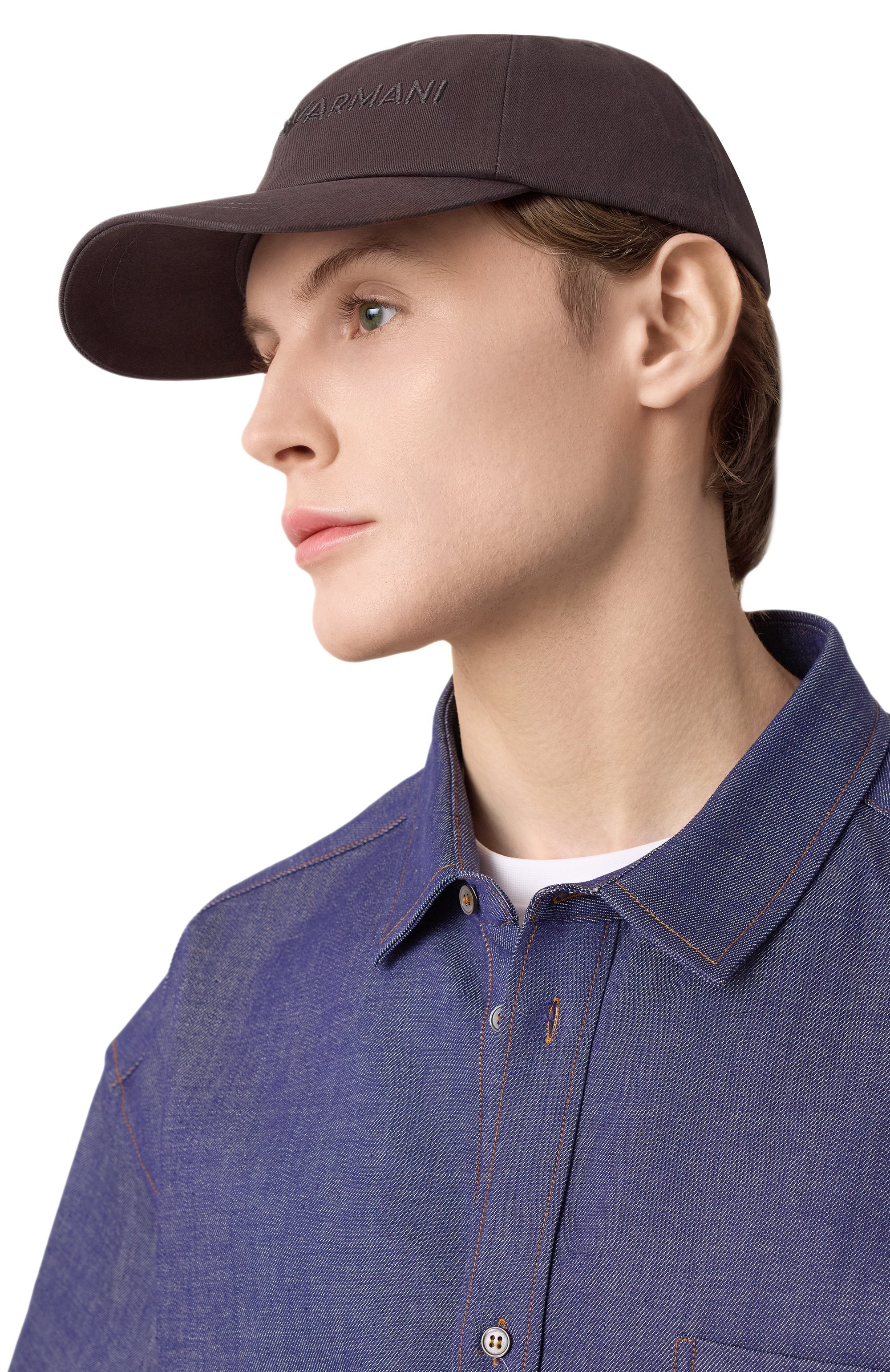 Хлопковая бейсболка EMPORIO ARMANI, арт. EM001319/AF14032, фото 2