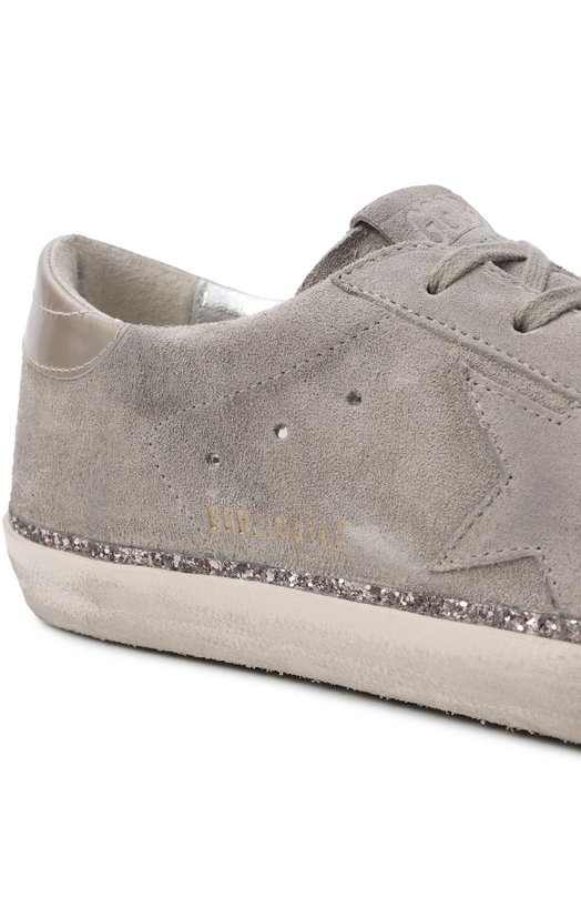 Замшевые кеды Super-Star Golden Goose Deluxe Brand GWF00857.F008059 Серый  GWF00857.F008059 Фото 7