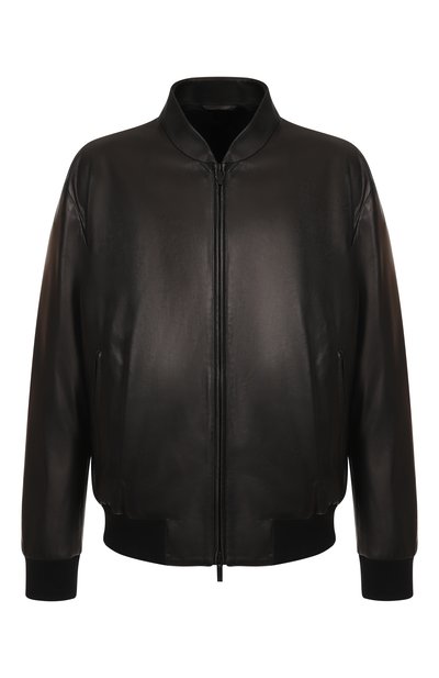 Мужской кожаный бомбер GIORGIO ARMANI, арт. GM001942/AF19014