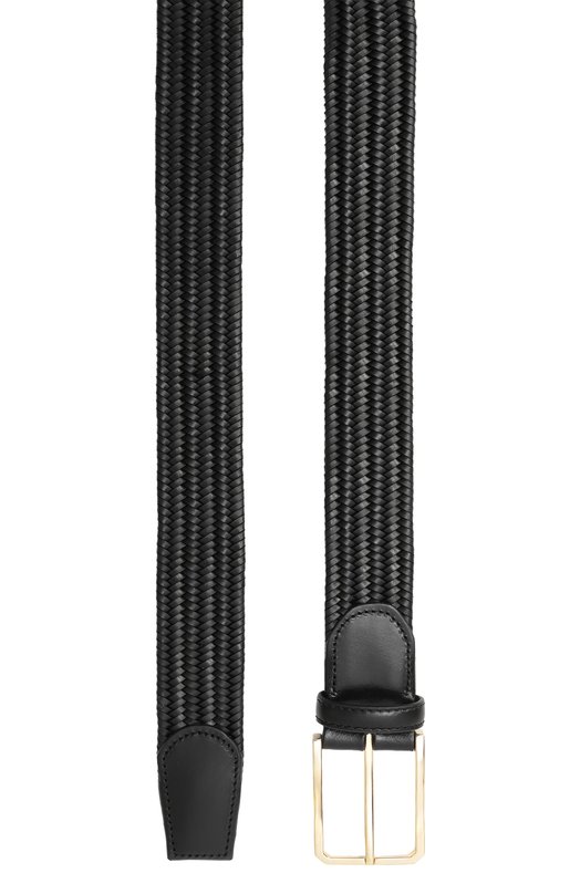 Кожаный ремень Canali 50C/KA00478 Чёрный  50C/KA00478 Фото 3