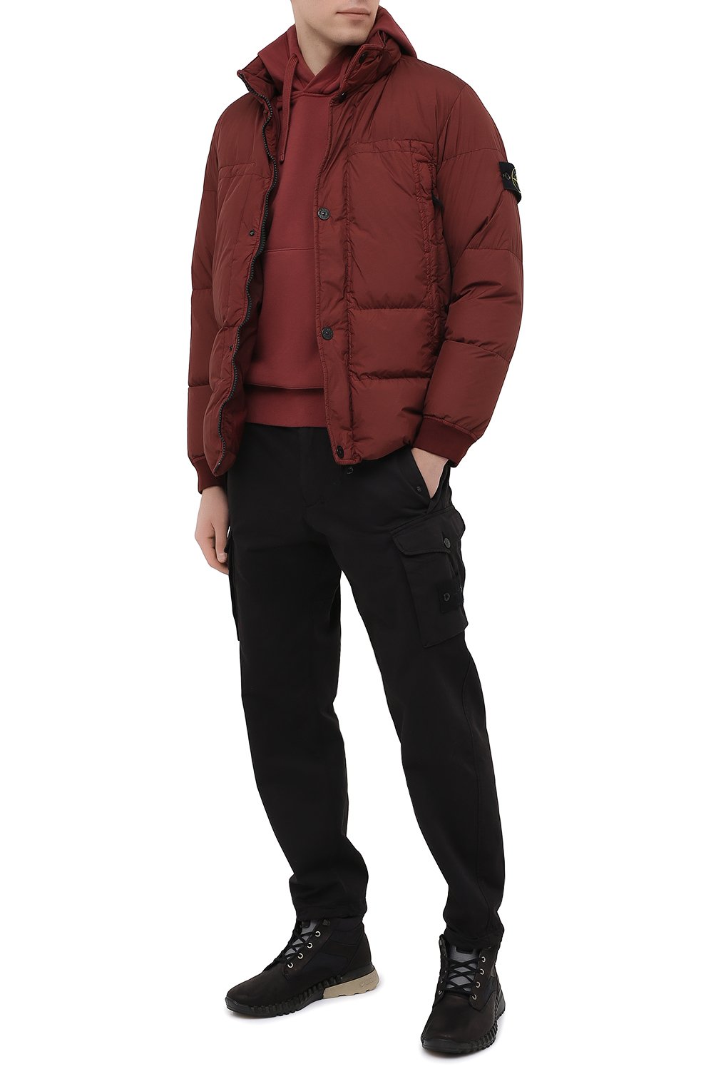 Брюки-карго из хлопка и шерсти STONE ISLAND, арт. 7315326F4, фото 2