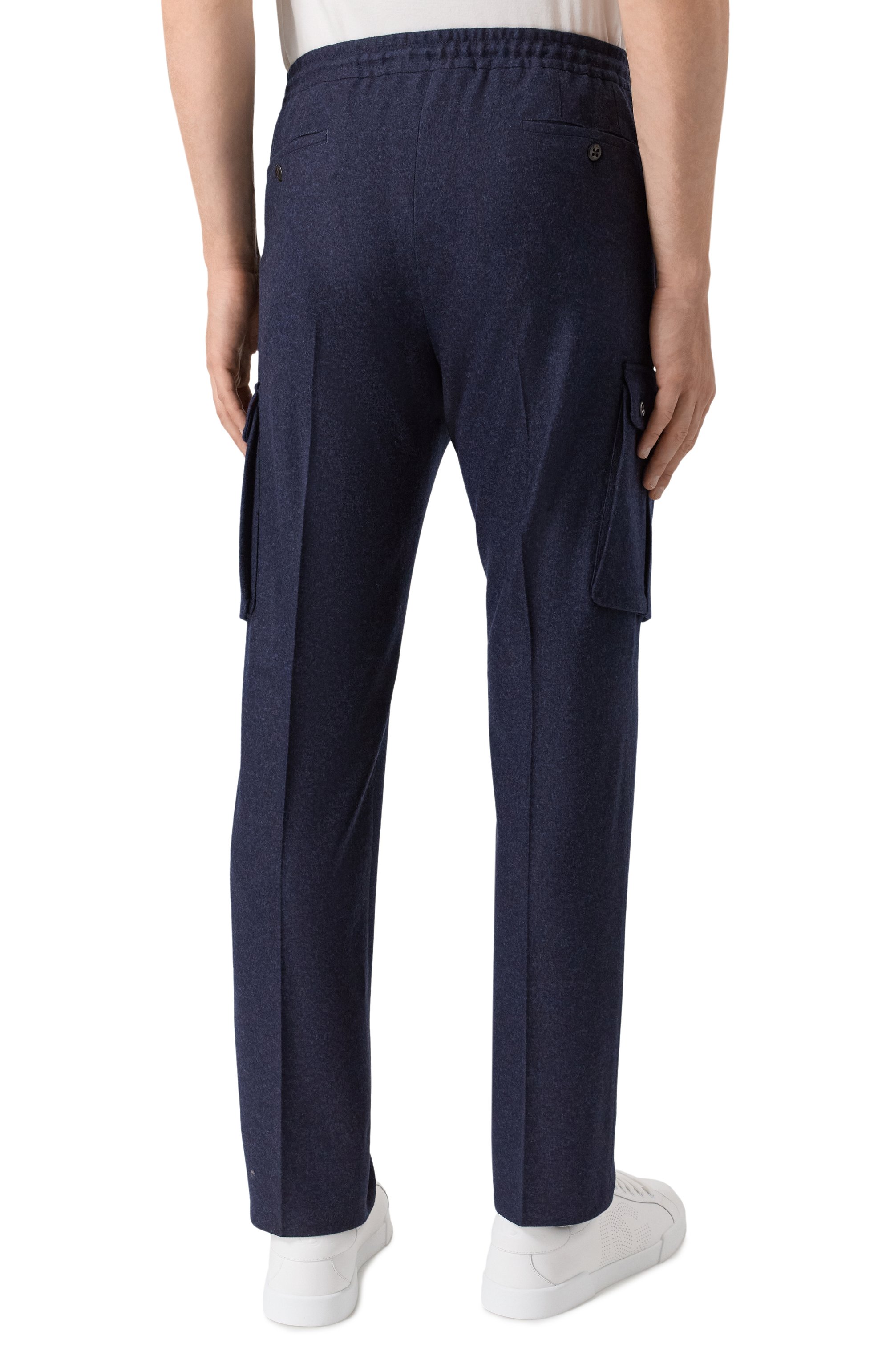 Шерстяные брюки-карго CORNELIANI темно-синего цвета по цене 74050 руб., арт. 264L14-2618801, фото 4 Шерстяные брюки-карго CORNELIANI, арт. 264L14-2618801, фото 4